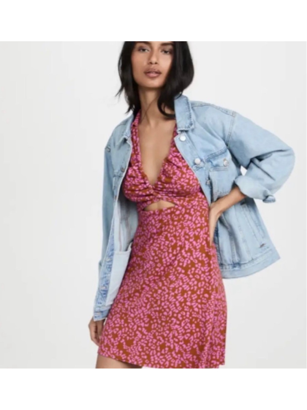 Free People Marsaille Mini Dress
Women’s Size M NWT Rust Combo